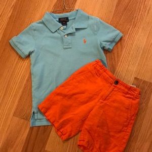 Ralph Lauren polo shirt/J&J shorts